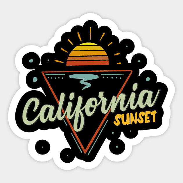 california sunset Sticker by Diannas